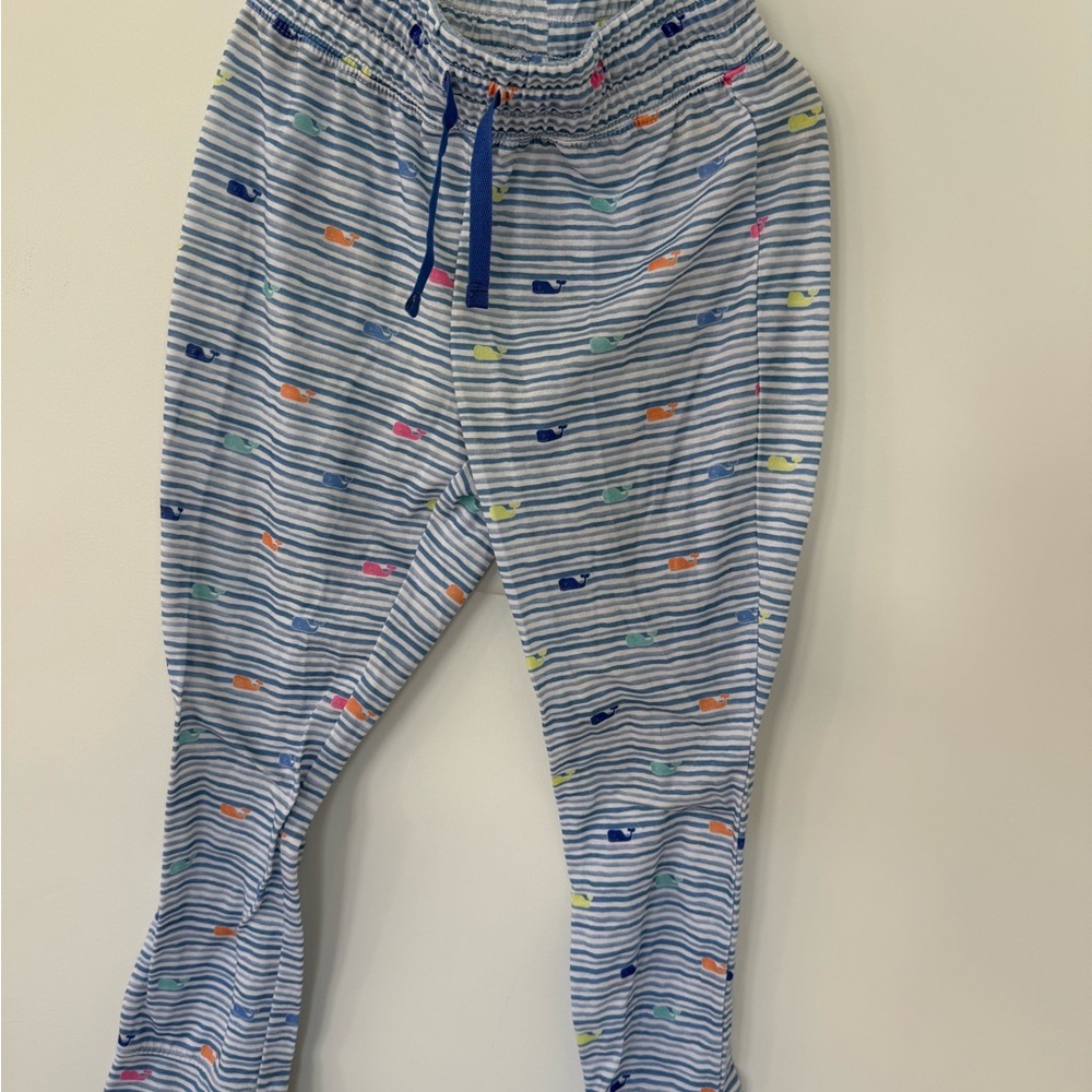 Vineyard Vines Blue Striped Whale Print Pajama Pants